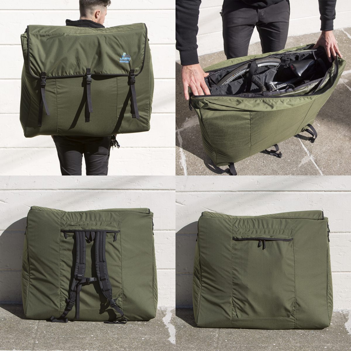 MASH × jandd small bike bag 輪行　BLUELUG Jandd for Mash: Bicycle Travel Bag | The Radavist | A group