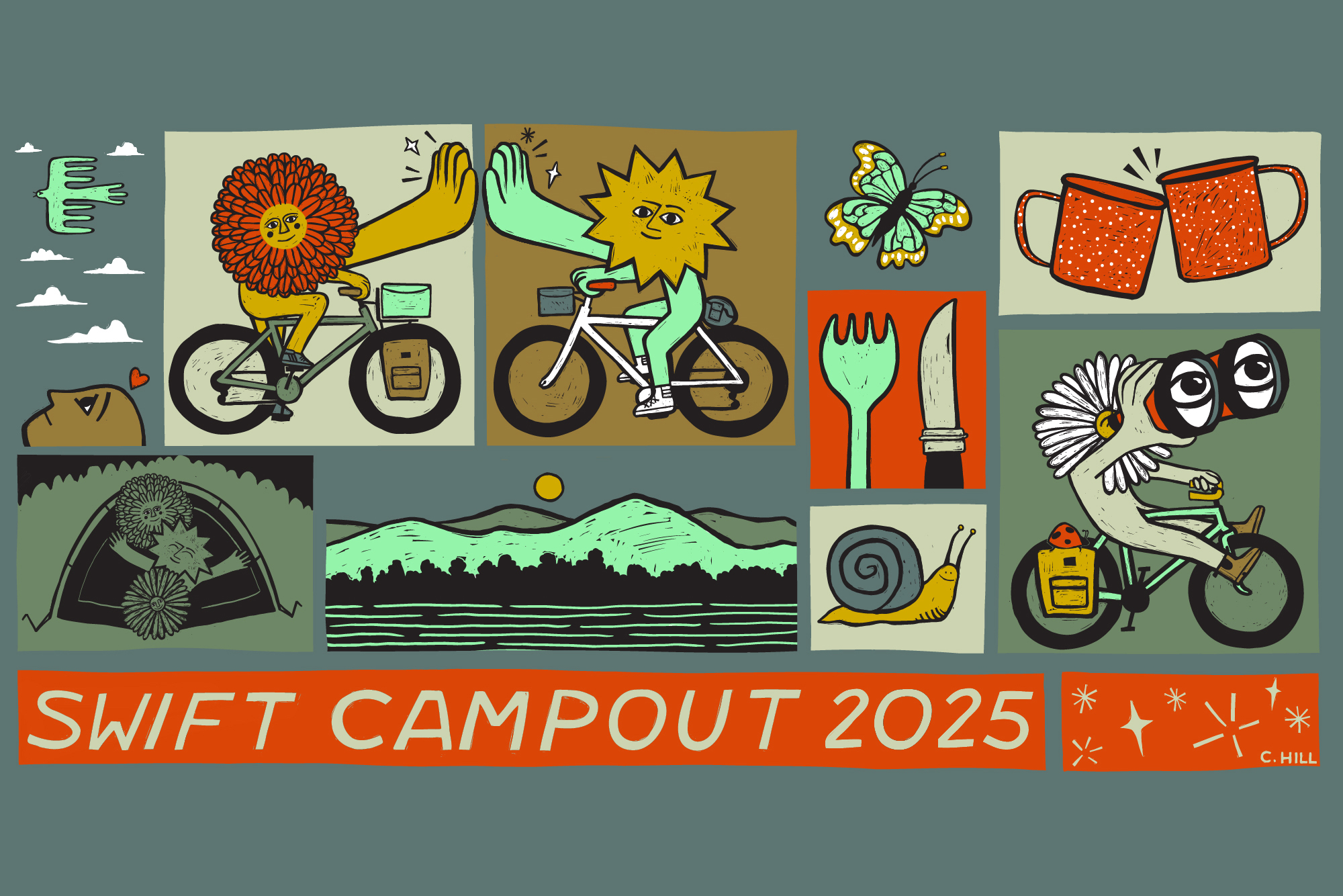 【ALO08】SWIFT INDUSTRIES campout 2024 Swift Industries Catalyst Pack - 2024 Swift Campout Edition