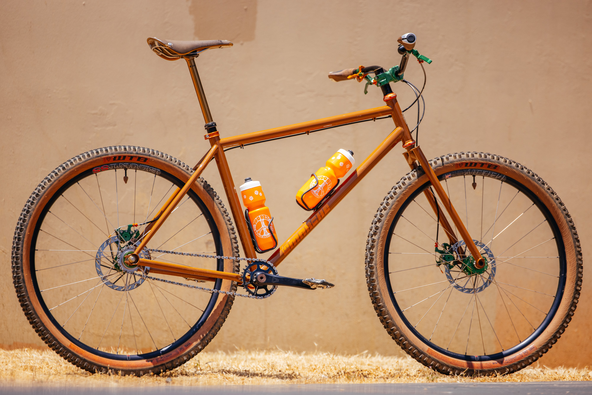 Jay from You Bet's La Marche Rigid SS 29er: Large Brown Bike