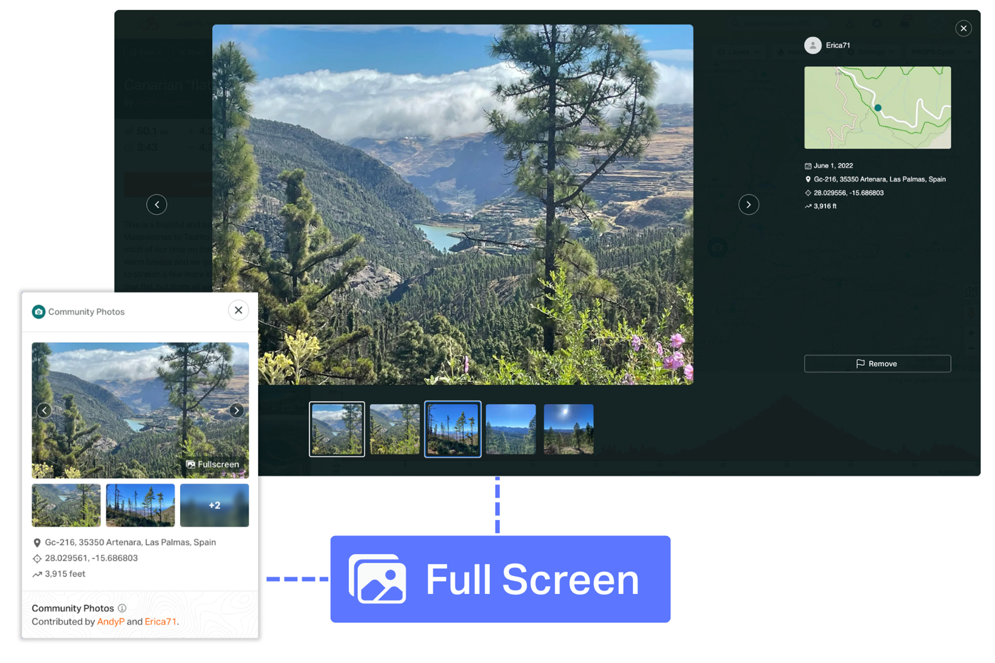 Ride with GPS Adds Community Photo Layer
