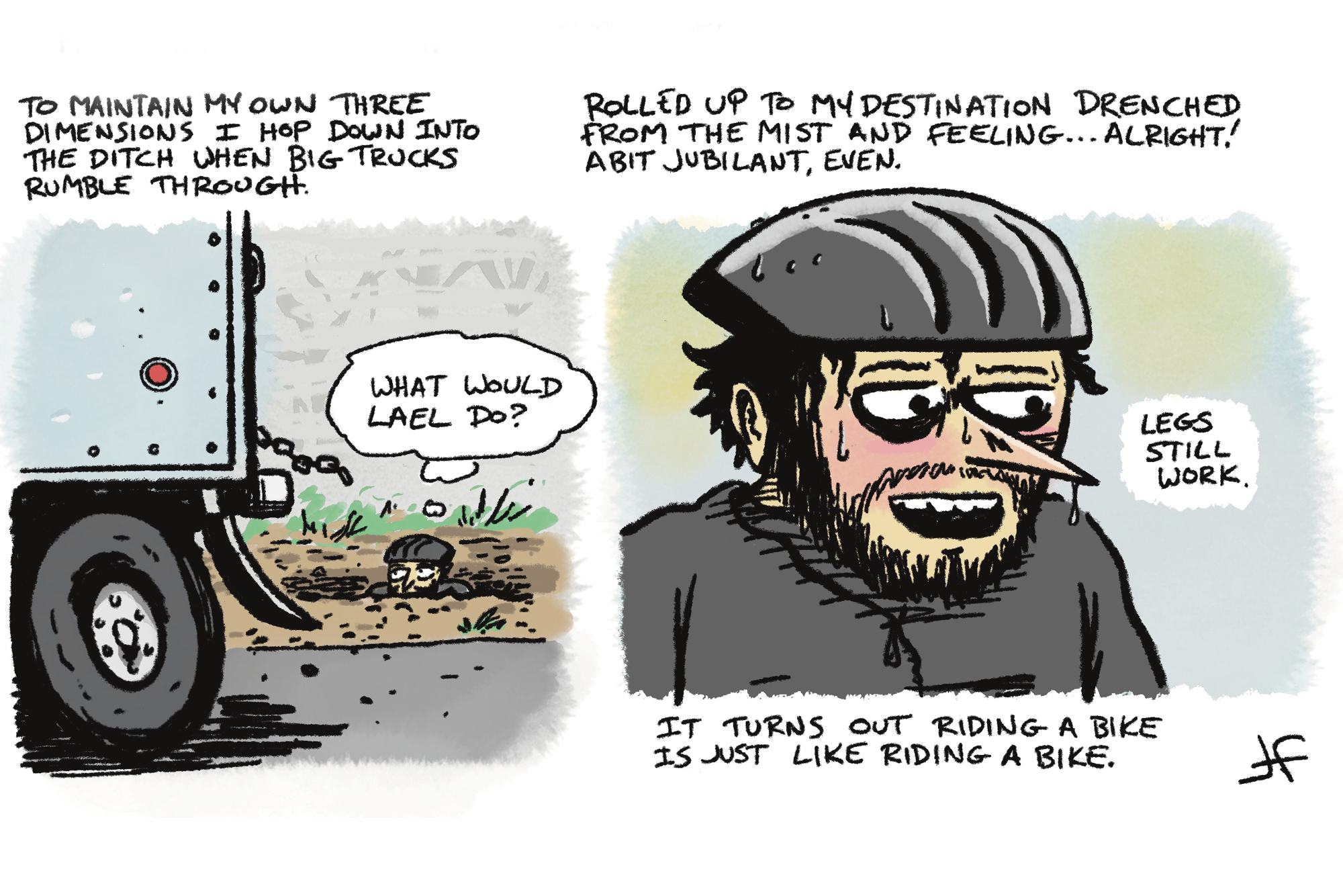 JF Frankel Comic: Riding A Bike Is Just Like Riding A Bike
