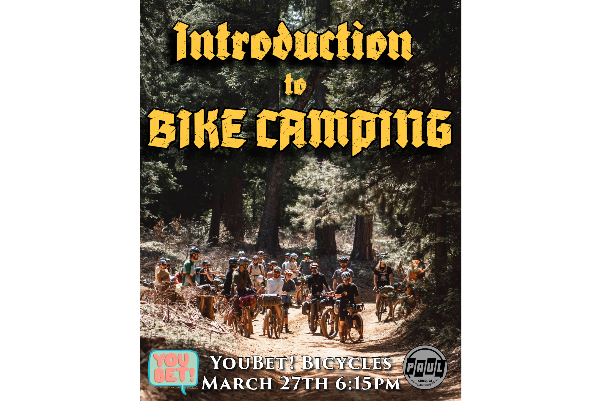 You Bet Introduction to Bike Camping Event TONIGHT!