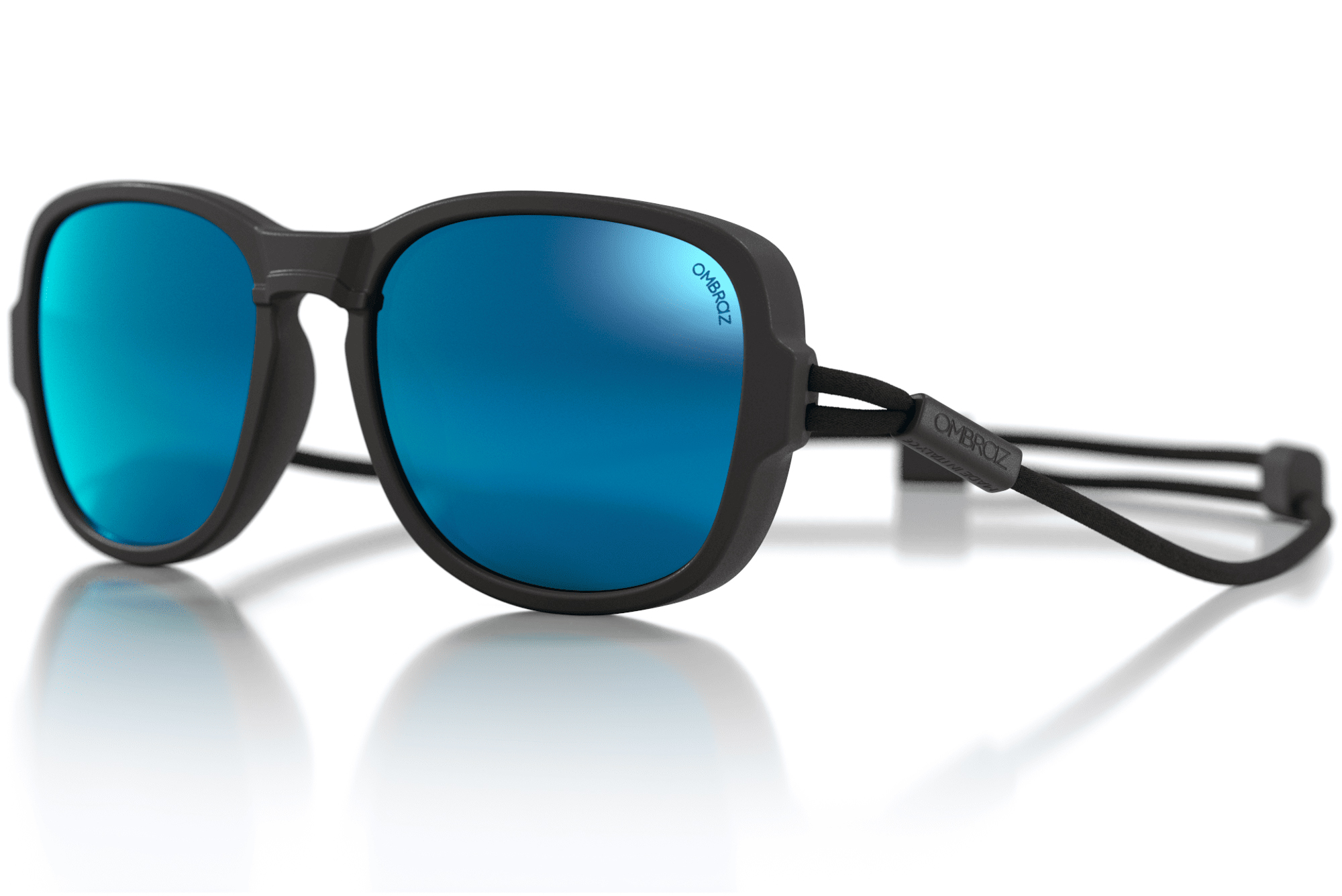 Ombraz Releases Blue Mirrored Optics Across its Armless Sunglasses