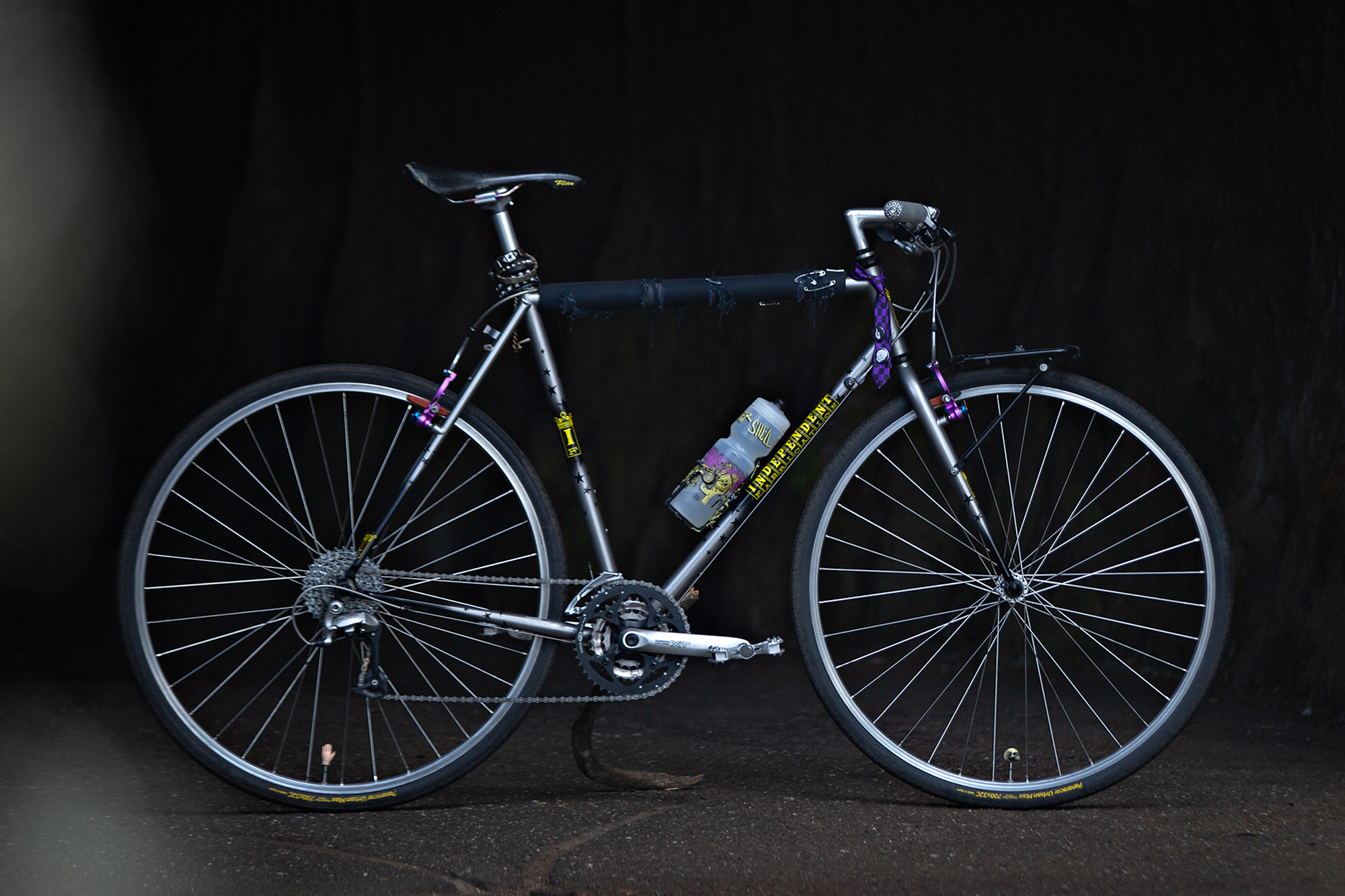 Kyle’s Goth-Inspired Independent Fabrications CX-Touring Bike Blends Utility and Personal Style